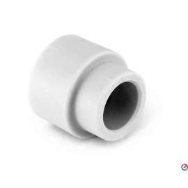 Муфта полипропиленовая переходная 90x63 бел., Размер переходной : 90x63, Диаметр трубы ППР: 90, фото 