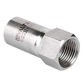 Вставка нерж сталь резьбовая с ВР 18х1/2" VALTEC, Размер фитинга из нерж стали: 18х1/2", Диаметр трубы  из нержавеющей стали: 18, фото 