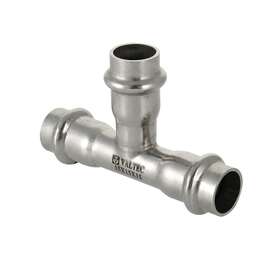 Тройник нерж сталь переходной 28х28х22 VALTEC, Размер тройника из нержавеющей стали: 28х28х22, фото 