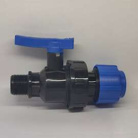 Кран шаровой ПЭ муфта-НР 25x3/4" ТПК-АКВА, фото 