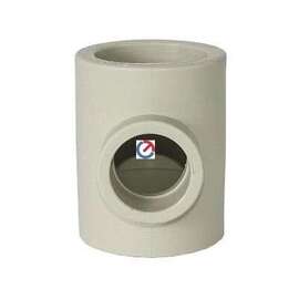 Тройник полипропиленовый переходной 40x32x40 сер. HEISSKRAFT, Размер переходного тройника ППР: 40x32x40, фото 