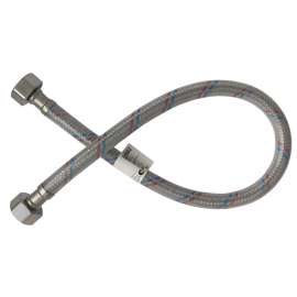 Гибкая подводка для воды с ПВХ покрытием 80см G1/2"ВР-G1/2"ВР AQUALINE, Длина гибкой подводки (см): 80, фото 