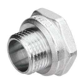 Переходник ВН-НР никель 3/4"x1/2" AQUALINK, Размер перехода: 3/4"x1/2", фото 