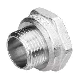 Переходник ВН-НР никель 1"x1/2" AQUALINK, Размер перехода: 1"x1/2", фото 