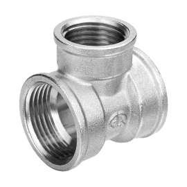 Тройник переходной ВР-ВР-ВР никель 1"x1/2"x1" AQUALINK, фото 