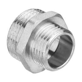 Ниппель переходной никель 1 1/4"x3/4" AQUALINK, Диаметр: 1 1/4", Размер перехода: 1 1/4"x3/4", фото 