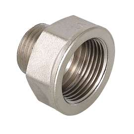 Переходник ВН-НР никель 3/8"x1/4" VALTEC, Размер перехода: 3/8"x1/4", фото 