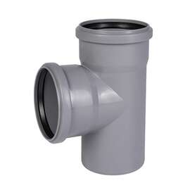 Тройник внутр. канализация D 110x50 угол 87° OSTENDORF, Диаметр канализационной трубы: 110, Размер тройника канализации: D 110x50 угол 87°, фото 