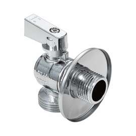 Кран шаровой AQUALINK угловой для подключения сантехнических приборов 1/2"x3/4" флажок, Размер запорной арматуры: 1/2"x3/4", фото 