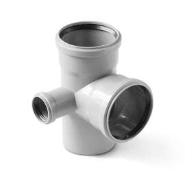 Крестовина двухплоскостная для стояка левая внутр. канализация 110x110x50 угол 90° PRO AQUA, фото 