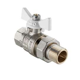 Кран шаровой VALTEC ГОСТ с полусгоном  1/2" белая бабочка, Размер запорной арматуры: 1/2", фото 