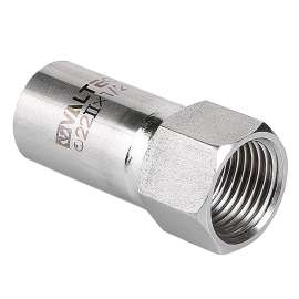 Вставка нерж сталь резьбовая с ВР 22х3/4" VALTEC, Размер фитинга из нерж стали: 22х3/4", Диаметр трубы  из нержавеющей стали: 22, фото 