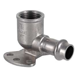 Водорозетка нерж сталь  15х1/2" VALTEC, Размер фитинга из нерж стали: 15х1/2", фото 