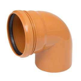 Отвод наружн. канализация D 110x87°, Диаметр канализационной трубы: 110, Угол наклона: 87°, фото 