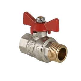 Кран шаровой VALTEC BASE ВР-НР  1" бабочка, Размер запорной арматуры: 1", фото 