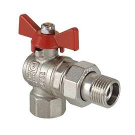 Кран шаровой VALTEC угловой с полусгоном  1" бабочка, Размер запорной арматуры: 1", фото 