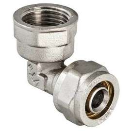 Угольник МП обжимной с ВР 32x1 1/4" VALTEC, Диаметр трубы МП: 32, Размер: 32x1 1/4", фото 