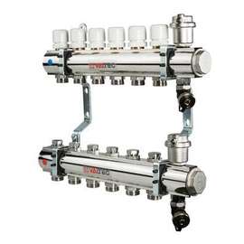 Коллекторная группа  1",12x3/4", "евроконус" VALTEC, Диаметр коллектора: 1", Количество выходов: 12, фото 