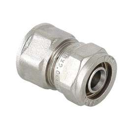 Муфта МП обжимная с ВР 26x3/4" VALTEC, Диаметр трубы МП: 26, Размер муфты с резьбой: 26x3/4", фото 