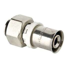 Соединитель коллекторный евроконус/пресс для м/п трубы 16(2,0) х 3/4" VALTEC, фото 