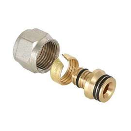 Соединитель коллекторный обжим для м/п трубы 16(2,0)x1/2 VALTEC, фото 