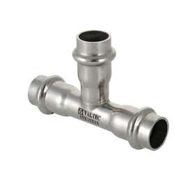 Тройник нерж сталь переходной 28х22х28 VALTEC, Размер тройника из нержавеющей стали: 28х22х28, фото 