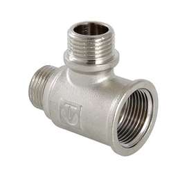 Тройник переходной ВР- ВР-НР никель 3/4"x1/2"x3/4" VALTEC, фото 