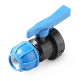 Кран шаровой ПЭ муфта-ВР 25x3/4" UNIO, Размер шарового крана ПЭ: 25x3/4", фото 