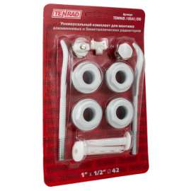 Комплект для монтажа радиаторов 3/4" (с 2-мя кронштейнами) TENRAD, фото 