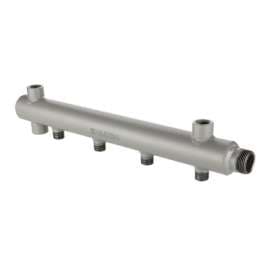 Коллектор НР из стали с МО расстоянием выходов 100 мм 1",6x1/2" (труба ДУ-40) VALTEC, фото 