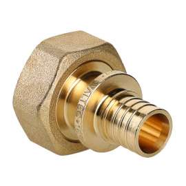 Муфта надвижная с накидной гайкой EUROCONUS 20(2,8) мм х 3/4"EC VALTEC, Диаметр трубы МП: 20, Размер аксиального фитинга: 20(2,8) х 3/4"EC, фото 