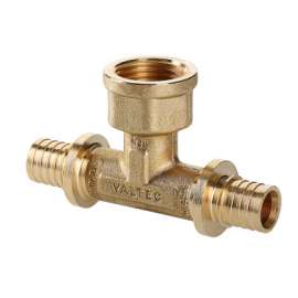 Тройник надвижной с переходом на внутреннюю резьбу 20(2,8) х 3/4" х 20(2,8) мм VALTEC, Диаметр трубы МП: 20, Размер аксиального фитинга: 20(2,8) х 3/4" х 20(2,8), фото 