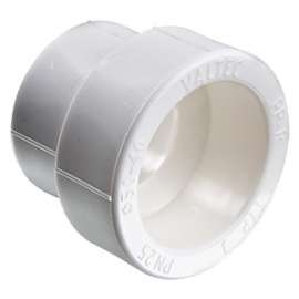 Муфта полипропиленовая переходная 50х40 бел. VALTEC, Размер переходной : 50х40, фото 