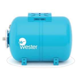 Бак расширительный для водоснабжения горизонтальный WAO 24 л синий WESTER, фото 