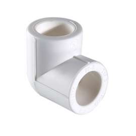 Угол полипропиленовый 90° 90 бел. VALTEC, Диаметр трубы ППР: 90, фото 