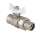 Кран шаровой VALTEC с полусгоном  3/4" белая бабочка, Размер запорной арматуры: 3/4", фото 