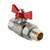 Кран шаровой VALTEC ГОСТ с полусгоном  1/2" бабочка, Размер запорной арматуры: 1/2", фото 