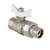 Кран шаровой VALTEC с полусгоном  3/4" белая бабочка, Размер запорной арматуры: 3/4", фото 