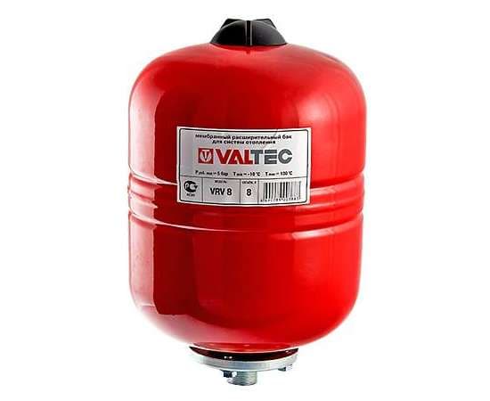 Бак расширительный для отопления 100 л красный VALTEC, Объем бака: 100 л, фото 