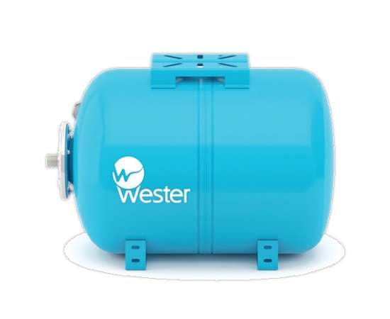 Бак расширительный для водоснабжения горизонтальный WAO 100 л синий WESTER, фото 