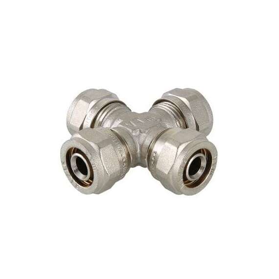 Крестовина МП обжимная 26x16x26x16 VALTEC, Размер: 26x16x26x16, фото 