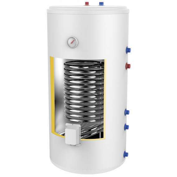 Бойлер косвенного нагрева AMET 200 INOX TERMICA 200 л вертикальный напольный, фото 