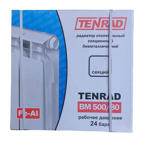 Радиатор биметаллический TENRAD 500/80 7 секц., Количество секций: 7, фото , изображение 2