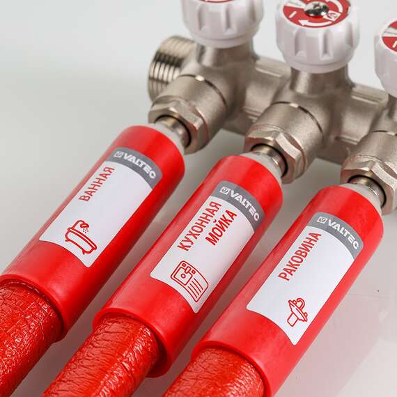 Втулка защитная на теплоизоляцию 16 мм красная VALTEC, фото , изображение 3