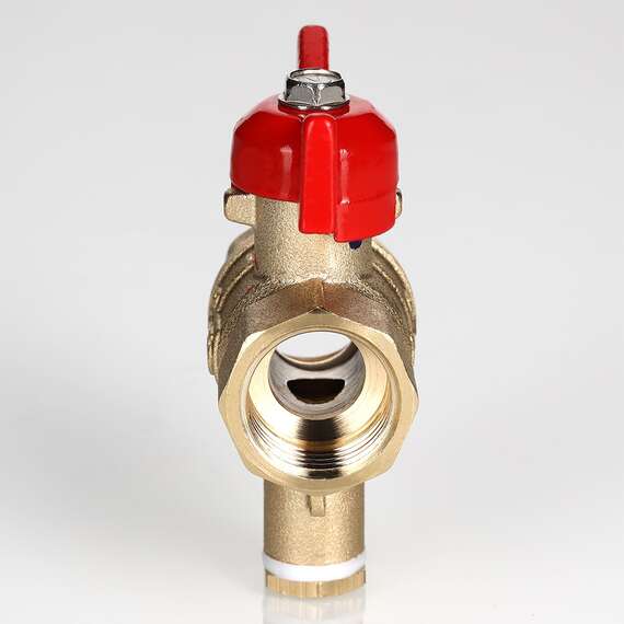 Кран шаровой VALTEC СТАНДАРТ PN 40 ВР-ВР для подключения датчика температуры 1/2" бабочка, фото , изображение 2