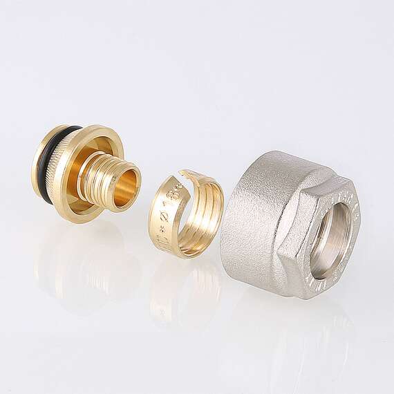 Евроконус для соед.пласт. трубы 16(2,2)x3/4 к коллектору VALTEC, фото , изображение 3