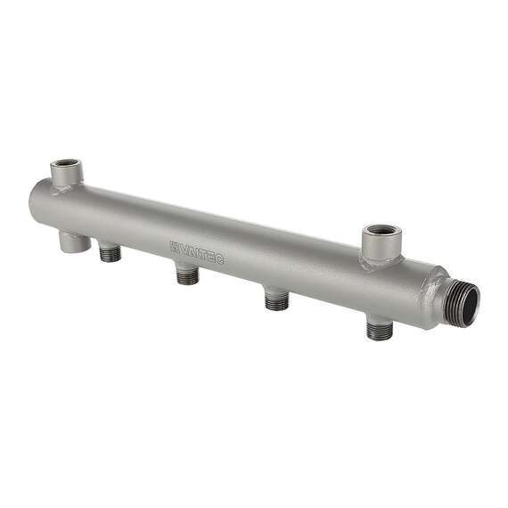 Коллектор НР из стали с МО расстоянием выходов 100 мм 1",3x1/2" (труба ДУ-40) VALTEC, фото 