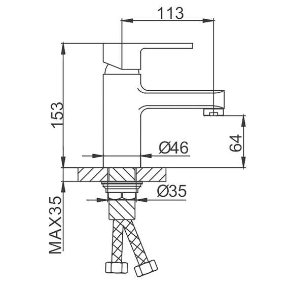 Смеситель для раковины R10072 FRUD, фото , изображение 2