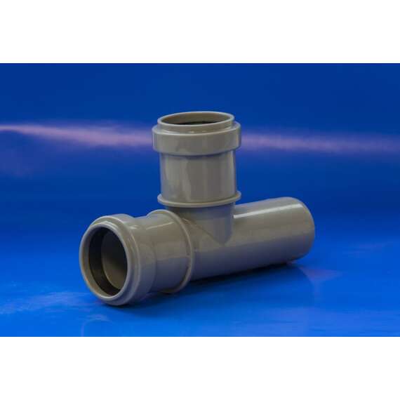 Тройник внутр. канализация D 50x50 угол 87° ПОЛИТЭК, Диаметр канализационной трубы: 50, Размер тройника канализации: D 50x50 угол 87°, фото , изображение 2