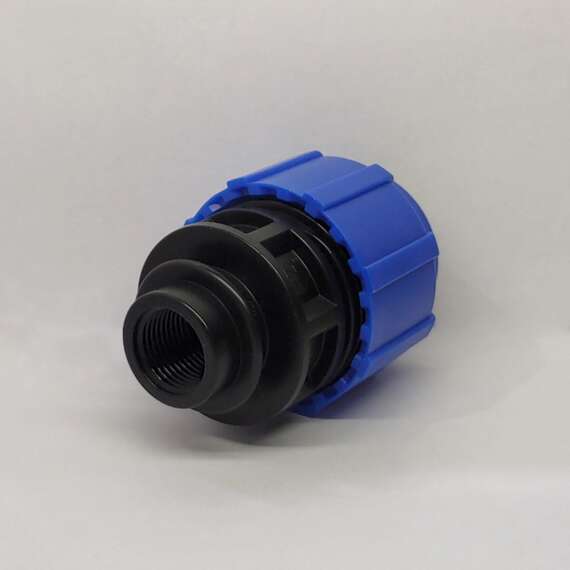 Муфта ПЭ с ВР 32x1/2" ТПК-АКВА, Размер муфты с резьбой: 32x1/2", фото , изображение 2